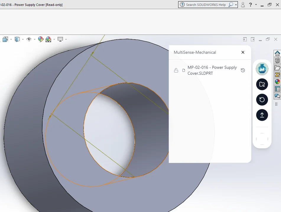 MeCAD integrated with SolidWorks